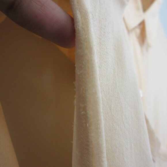 Club Monaco Button Front Blouse Women M Peach Long Sleeve Pockets Casual 112 - Picture 6 of 10